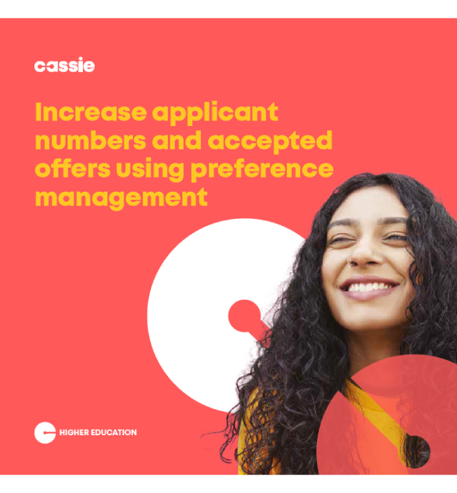 Increase applicant numbers and accepted offers using preference management