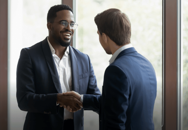Partners - business handshake