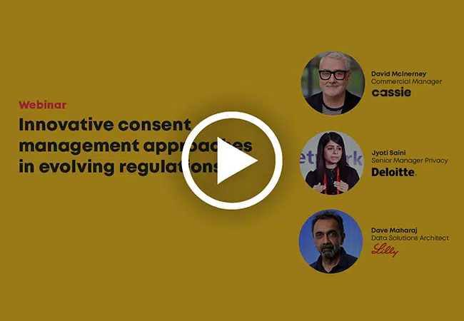 Webinar Innovative Consent Management Approaches